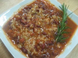ARROZ CON HABICHUELAS