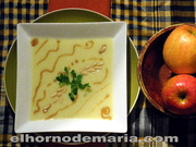 Crema de Coliflor y Manzana