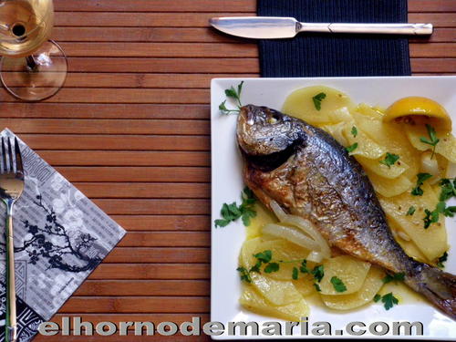 Dorada al Hinojo, al horno