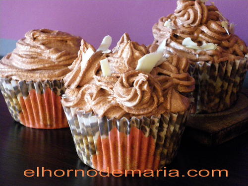 Muffins de Café Irlandés con Buttercream de Chocolate y Café