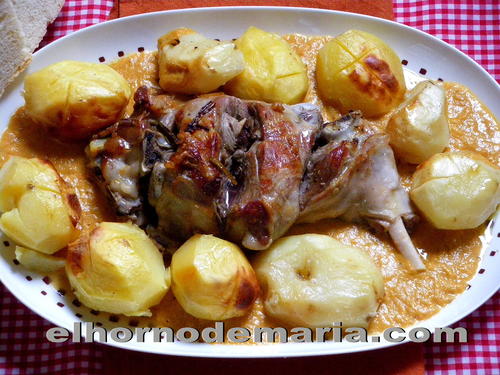 Pierna de Cordero Manchego al Horno