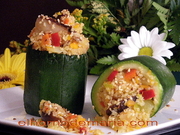 Calabacines Rellenos de Bulgur y Verduras